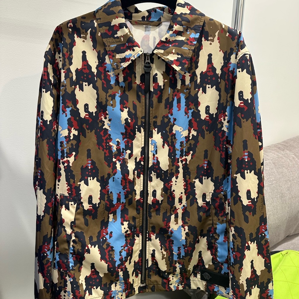 Roberto Cavalli Printed Windbreaker